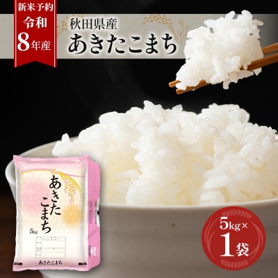 【先行予約】令和8年産 秋田県産あきたこまち 5kg×1袋[No.5325-0693]