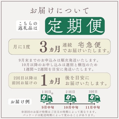 【定期便全3回】令和6年産 木露ファーム 余市産ゆめぴりか(玄米)3kg_Y067-0188