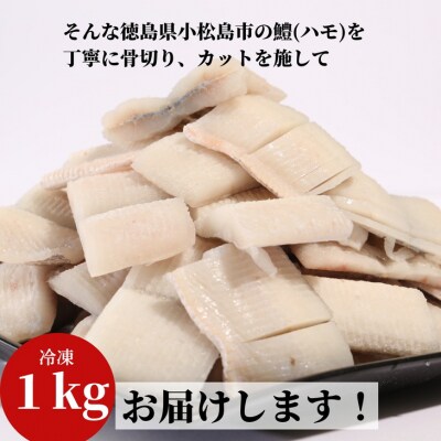 小松島産活〆鱧(ハモ)切り身【骨切り・カット済】1kg