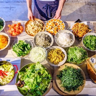 ターンテーブルオリジナル「鱧の蒲焼き丼×野菜ビュッフェ」 ランチチケット(2名様分)