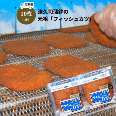 定期便 フィッシュ カツ 10枚 × 3ヵ月 ピリ辛 練り物 おかず おつまみ 食品 ※離島への配送