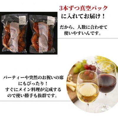定期便 偶数月 3回 計 18本 3本 × 2袋 × 3ヵ月 鶏肉 ローストレッグ ロースト チキン
