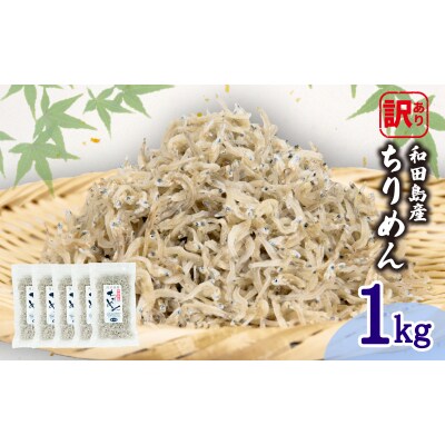 訳あり ちりめん 計 1kg 200g × 5袋 和田島産 しらす 産地直送 小分け パック 冷蔵 