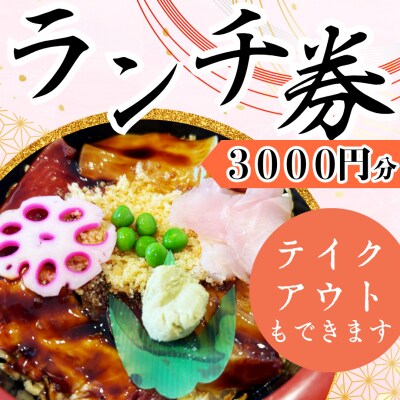 ランチ券 3000円分 みどり旅館 テイクアウトOK 食事券 四国 徳島 小松島