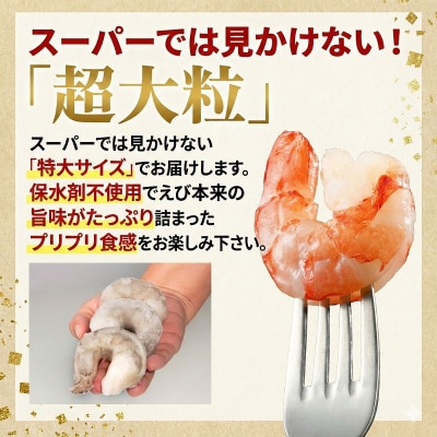 定期便 3回 えび 約1.2kg  計3.6kg 冷凍 むきえび エビ 海老