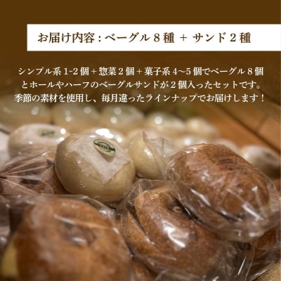 【2025年12月発送分】ベーグル おまかせ 10種セット パン 冷凍