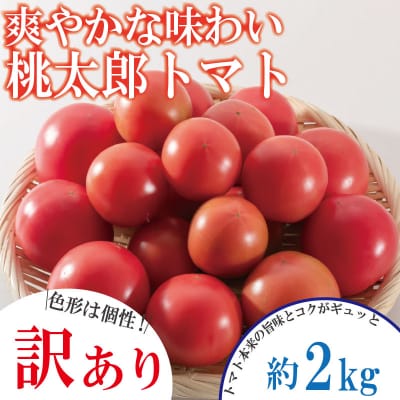 【2026年4月発送】【訳あり】 トマト 2kg 桃太郎 先行予約  