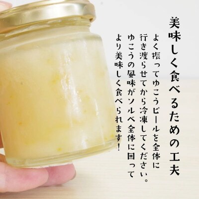 柑橘 デザート 完熟ゆこうのご褒美ソルベ 2個セット アイス ジェラート ゆこう ご褒美 アイスクリ