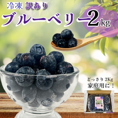 訳あり ブルーベリー 冷凍 2kg 大粒 冷凍ブルーベリー フルーツ 人気 果物 おすすめ フルーツ