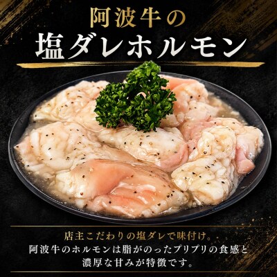 国産黒毛和牛 ハラミ・塩ダレホルモンセット計500g 肉 国産 阿波牛 ハラミ 小腸 塩だれ BBQ