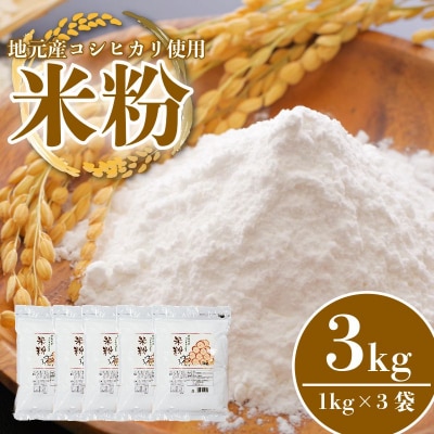 米粉 3kg 小分け 3袋 国産 米 コメ コシヒカリ こめ 国産米  グルテンフリー 業務用 徳島