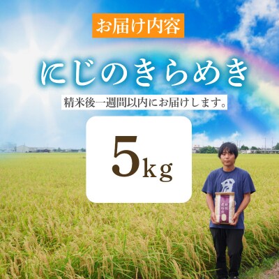 【2026年9月順次発送】特別栽培米　にじのきらめき 白米 5kg 小松島市 米 新米