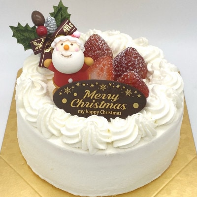 卵・乳・小麦粉不使用　いちごのクリスマスケーキ　5号
