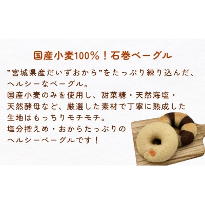石巻ベーグルと食パンジャムセット(いちじくクリームチーズ)