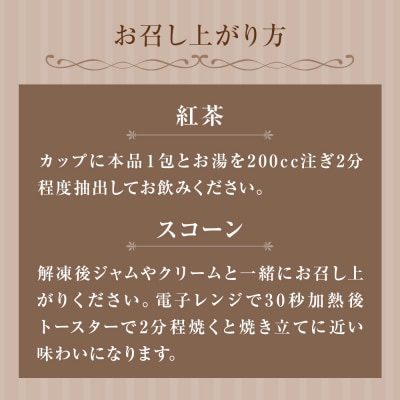 紅茶とスコーンのセット(8セット)