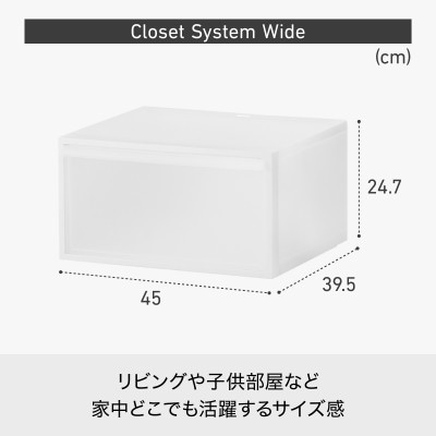 ライクイット　クローゼットシステム ワイド2個組　CS-WD2 2P　ホワイト