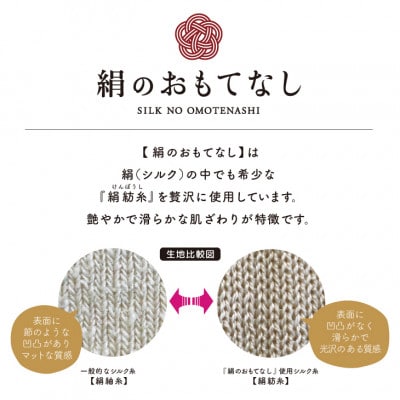 絹のおもてなし おやすみシルク手袋 レディース