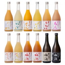 あらごしシリーズと梅酒720mL 12本セット