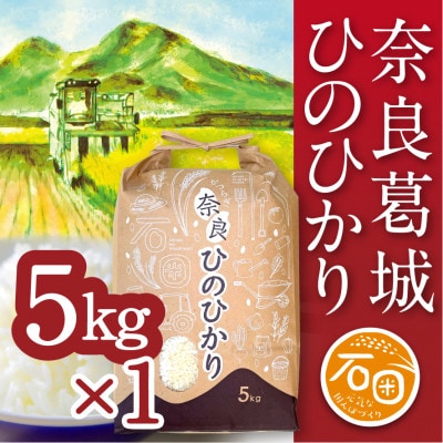 ふるさと納税　奈良県葛城市　令和6年産　ひのひかり　5kg×1袋　米専業農家直送
