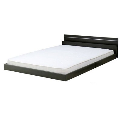 【組立付き】292セミシングルベッド(ダークブラウン)ポケットコイルマットレス付(1479)