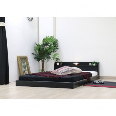 組立付き】268シングルベッド(ブラック)ポケットコイルマットレス付