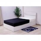 【組立付き】309セミダブルベッド(ホワイト)ポケットコイルマットレス付(1538)