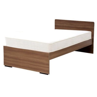 【玄関渡し】574Vシングルベッド(ウォルナット)ポケットコイルマットレス付(2016)