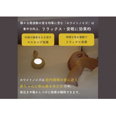 LULLME【ラルミー】ホワイトノイズスピーカー　ホワイト