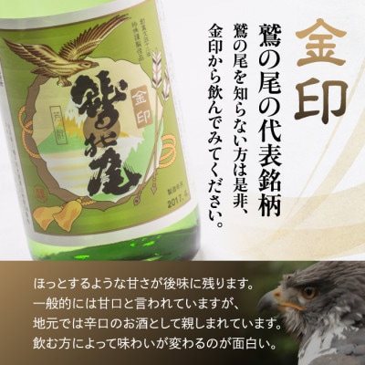 鷲の尾 金印 720ml / 澤口酒店　C-041-E