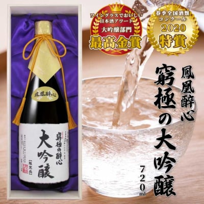 醉心山根本店「究極の醉心 大吟醸」ワイングラスでおいしい日本酒 720ml[020-002]