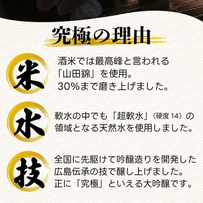 醉心山根本店「究極の醉心 大吟醸」ワイングラスでおいしい日本酒 720ml[020-002]
