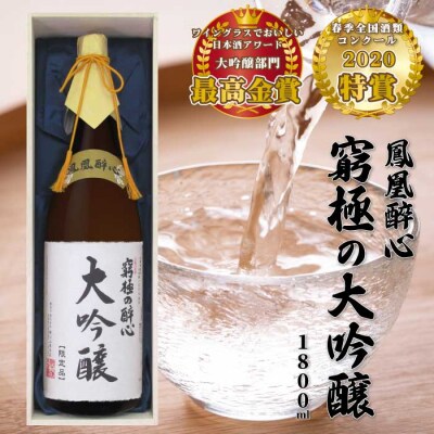 醉心山根本店「究極の醉心 大吟醸」ワイングラスでおいしい日本酒 1800ml[020-001]