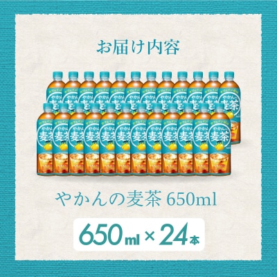 やかんの麦茶 from 爽健美茶 PET 650ml×24本(1ケース) [014-005]
