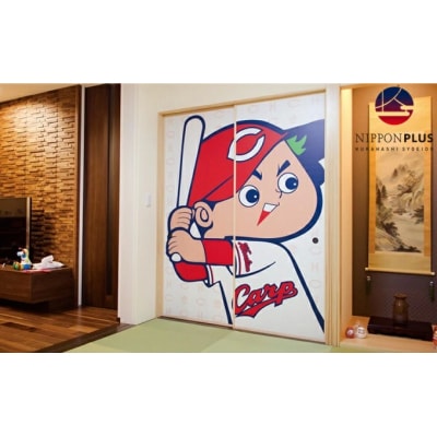 カープ襖(ふすま) - CARP LOGO - [072-001]