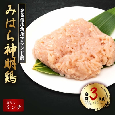 アスリート トレーニー低脂肪高タンパクな鶏むね肉皮・脂なし小分け 合計3kg[012-021]