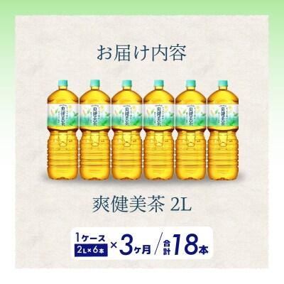【定期便3か月】爽健美茶2L PET 6本セット(1ケース) [014-064] 