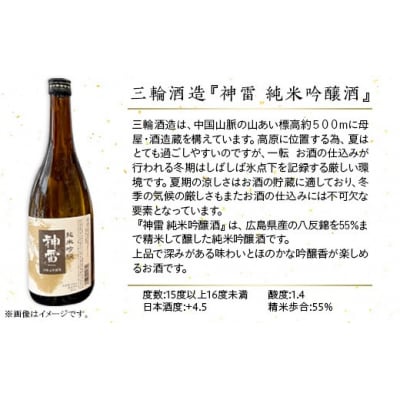 【びんご圏域連携】備後の日本酒『純米吟醸酒』飲み比べセット720ml×3本[165-001]