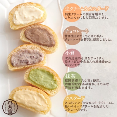 【八天堂】とろけるくりーむパン 10個詰め合わせ (5種×各2個) [015-014]