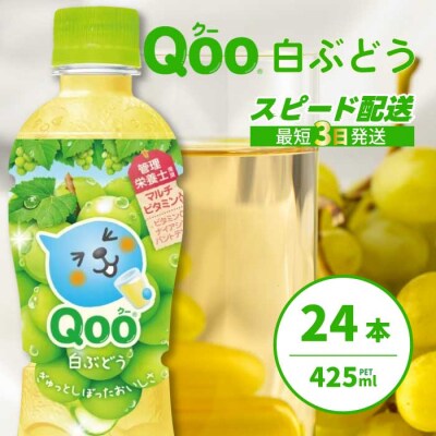 ミニッツメイド クー 白ぶどう PET 425ml×24本[014-035]