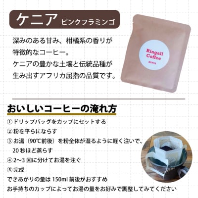 【自家焙煎】ドリップバックコーヒー×5個 5種飲み比べセット[194-001]