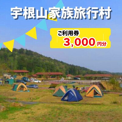 宇根山家族旅行村(キャンプ場) 宇根山天文台 ご利用券 3000円分 キャンプ[131-001]