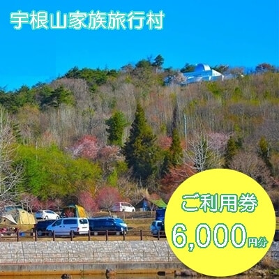 宇根山家族旅行村(キャンプ場) 宇根山天文台 ご利用券 6000円分 キャンプ[131-002]