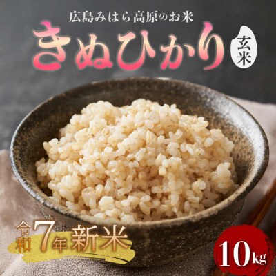 【令和7年新米】みはら高原米 浮城 きぬひかり 玄米10kg [220-016]