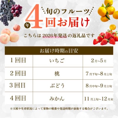 【年4回定期便】瀬戸内の恵みがいっぱい!人気の厳選フルーツ定期便 [T06]