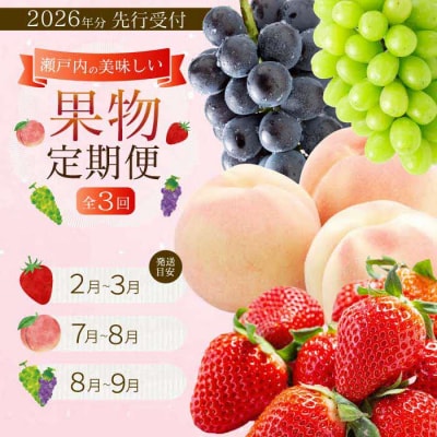 【年3回定期便】瀬戸内の恵みがいっぱい!人気の厳選フルーツ定期便 [T07]