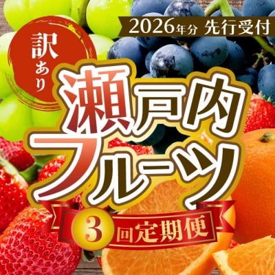 【年3回定期便】瀬戸内の恵みがいっぱい!＜訳あり＞人気の厳選フルーツ定期便 [T08]