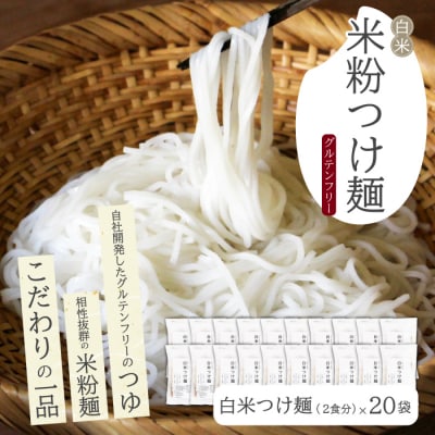 白米つけ麺(つゆ付き/2人前)20袋入り [092-011]