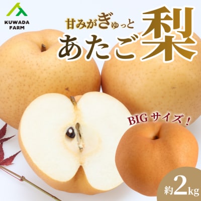 【久和田農園】 あたご梨 2kg [034-009]