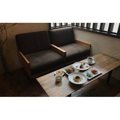 【グルメ体験】cafe 3gランチ 5名様 デザート付き食事券[062-008]