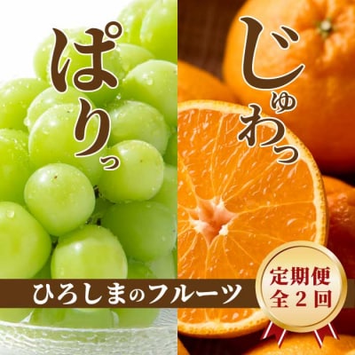 【三原・世羅共通返礼品】シャインマスカット 不知火《2回定期便》数量限定☆先行受付 [T13]